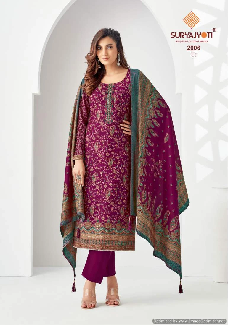 Suryajyoti Pushpa Vol 2 Modal Cotton Wholesale Salwar Suit Catalog — Wholesale Salwar Suits, MPA wholesale from Surat - Gallery Image 5